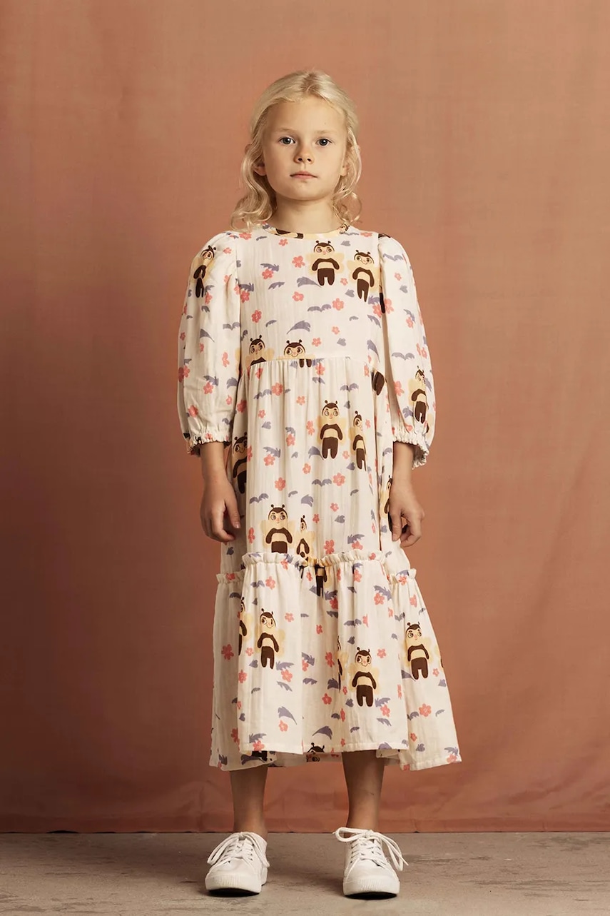 Mini Rodini  Dětské bavlněné šaty  Muslin bee