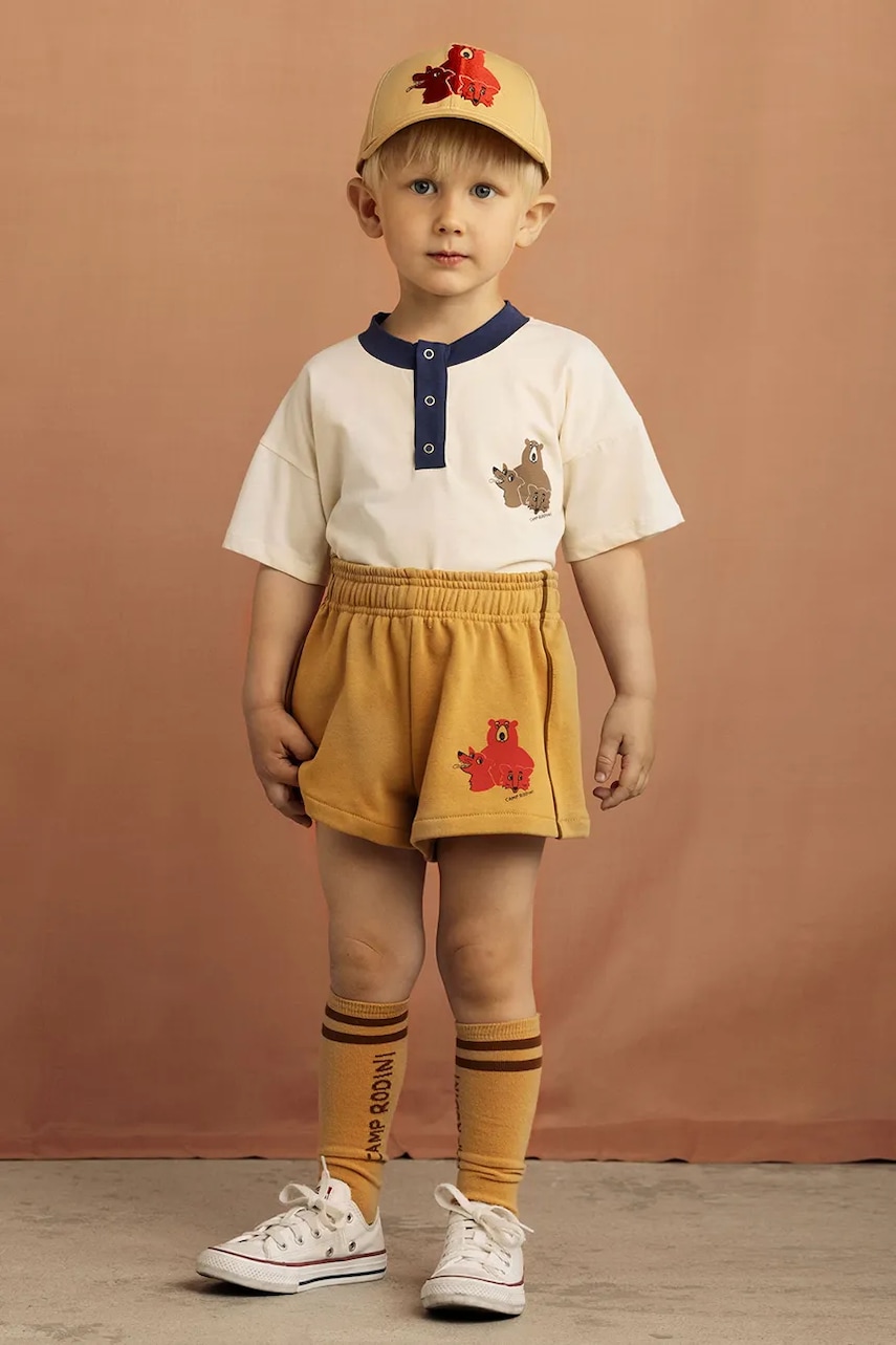 Mini Rodini  Dětské bavlněné tričko  Camp Rodini