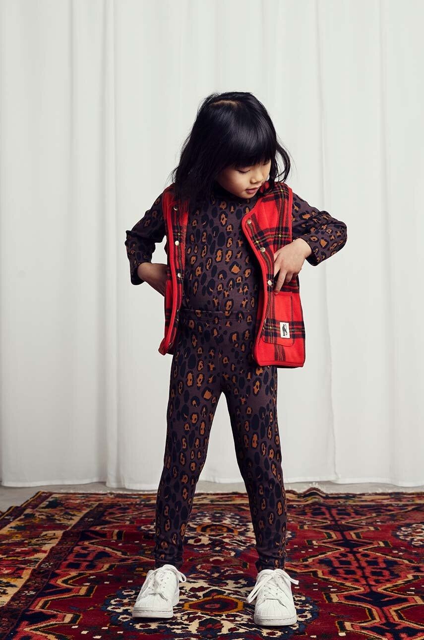 Mini Rodini  Dětské tričko s dlouhým rukávem  Leopard