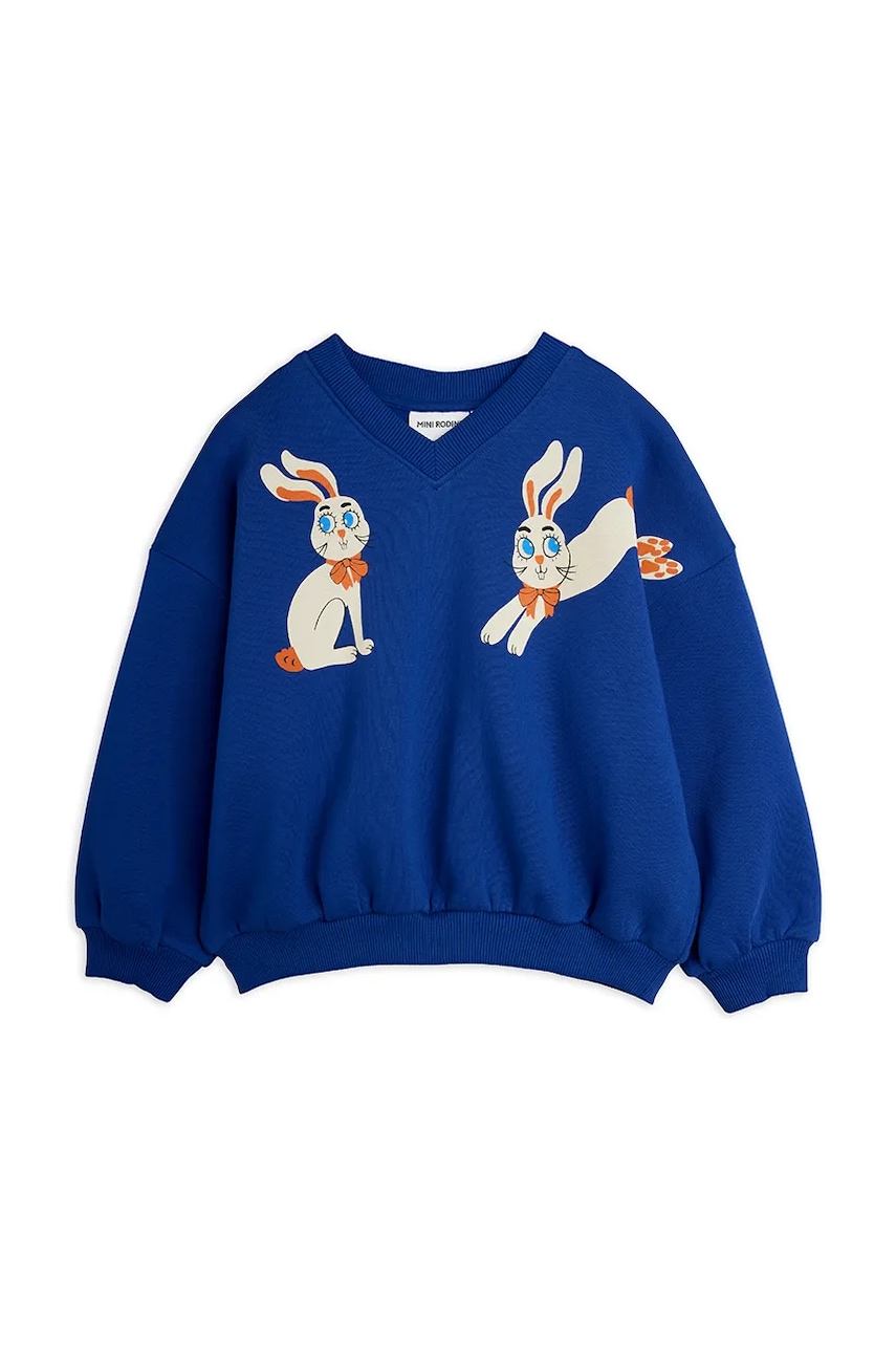Mini Rodini  mikina dětská bavlněná Rabbits