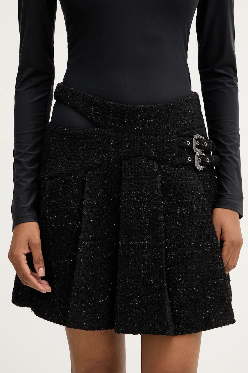 Minisukně Versace Jeans Couture černá barva, mini, 79HAE801 N0539