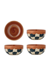 Miska Bloomingville Check 590 ml 4-pack