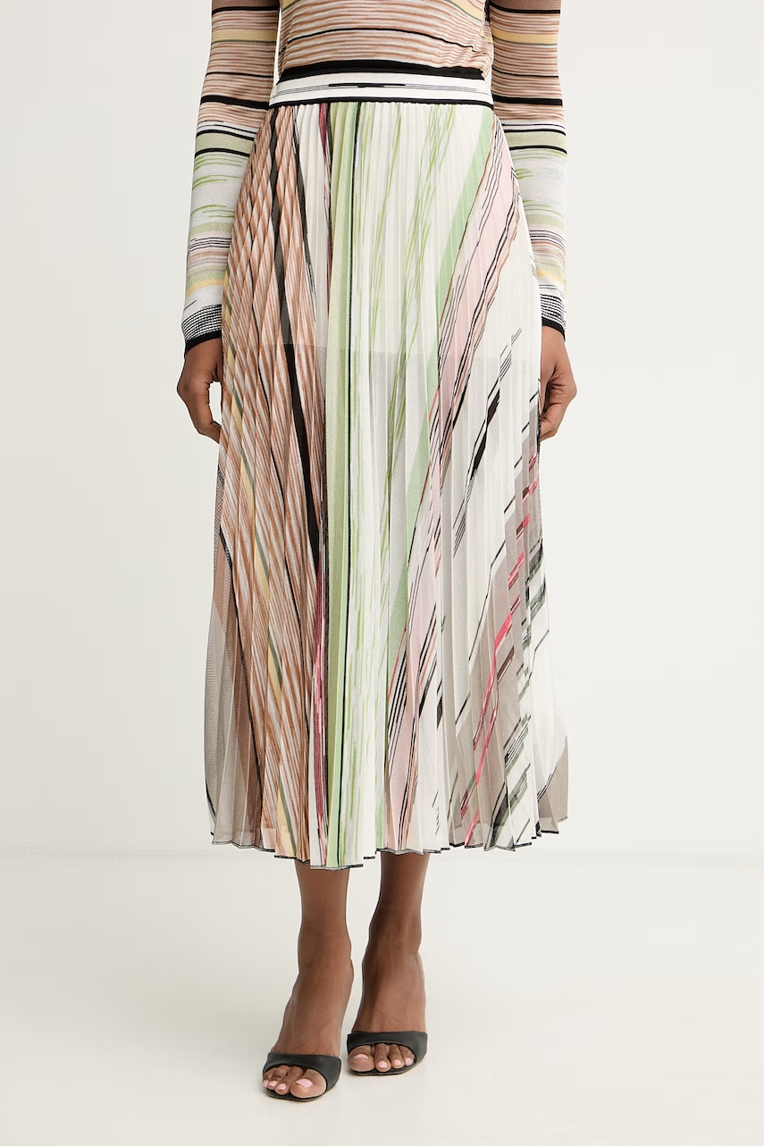 Missoni  plisovaná sukně s viskózou