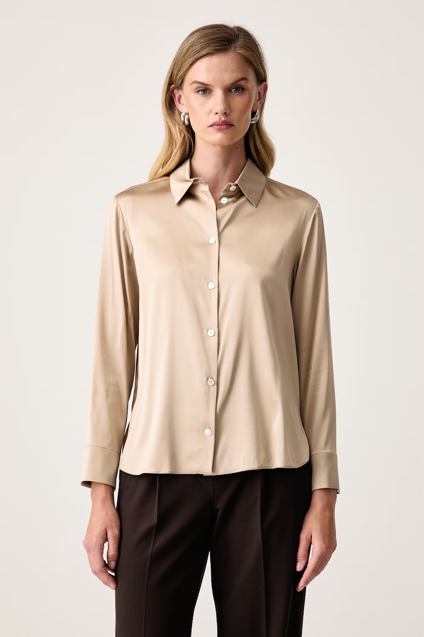 MM by Max Mara  košile dámská s hedvábím MMLNAVETTA