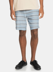 Modré pruhované teplákové kraťasy Quiksilver Quiksilver - Pánské