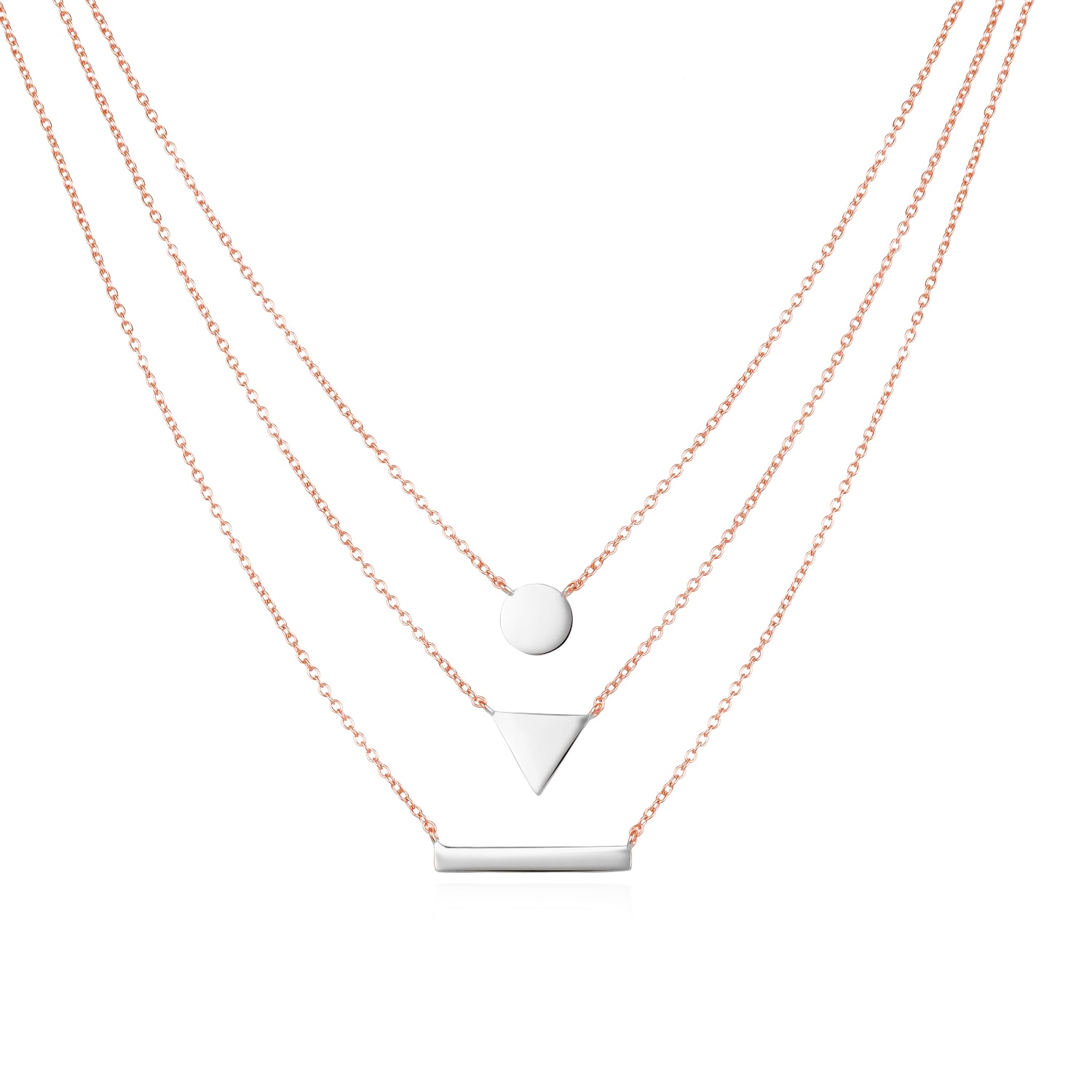 MOISS Módní bicolor náhrdelník Bellinda N0000740