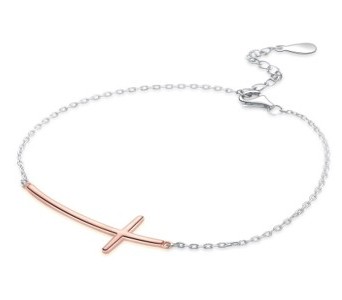 MOISS Módní bicolor náramek Křízek B0000437