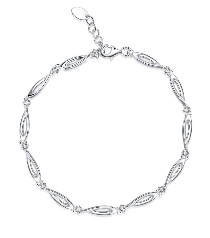 MOISS Půvabný stříbrný náramek pro ženy B0000089