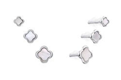 MOISS Stříbrná sada půvabných náušnic pecky E0004636 (3 páry náušnic)