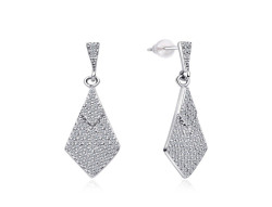 MOISS Stříbrné visací náušnice s kubickými zirkony E0002551