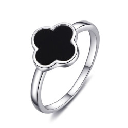 MOISS Stylový stříbrný prsten Čtyřlístek R0004462-P 52 mm