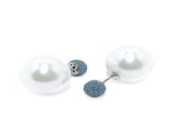 MOISS Úchvatné stříbrné náušnice s Shell perlami a zirkony E0003549