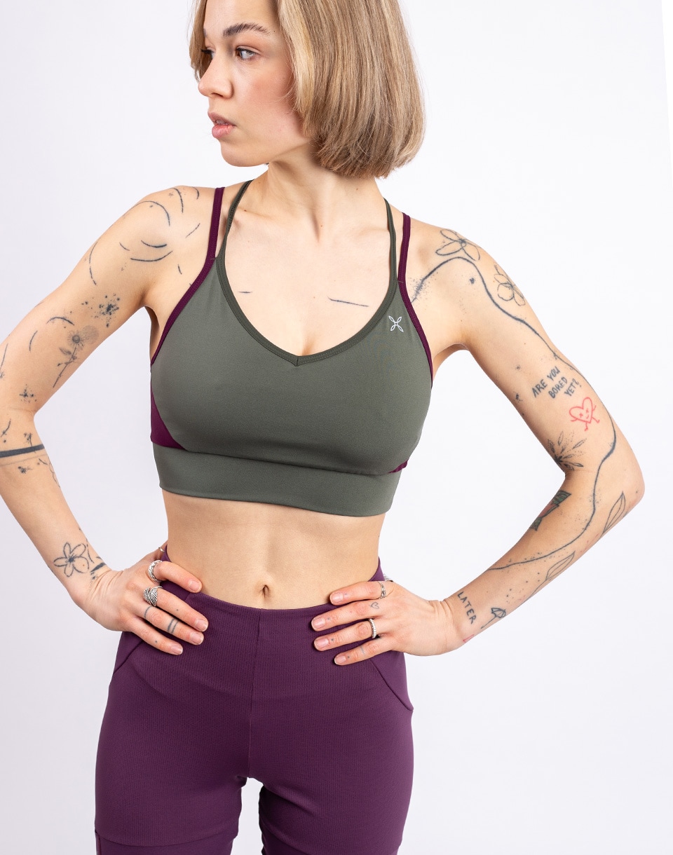 Montura Crimp Cross Bra Woman 4914 VERDE SALVIA/VINACCIA S