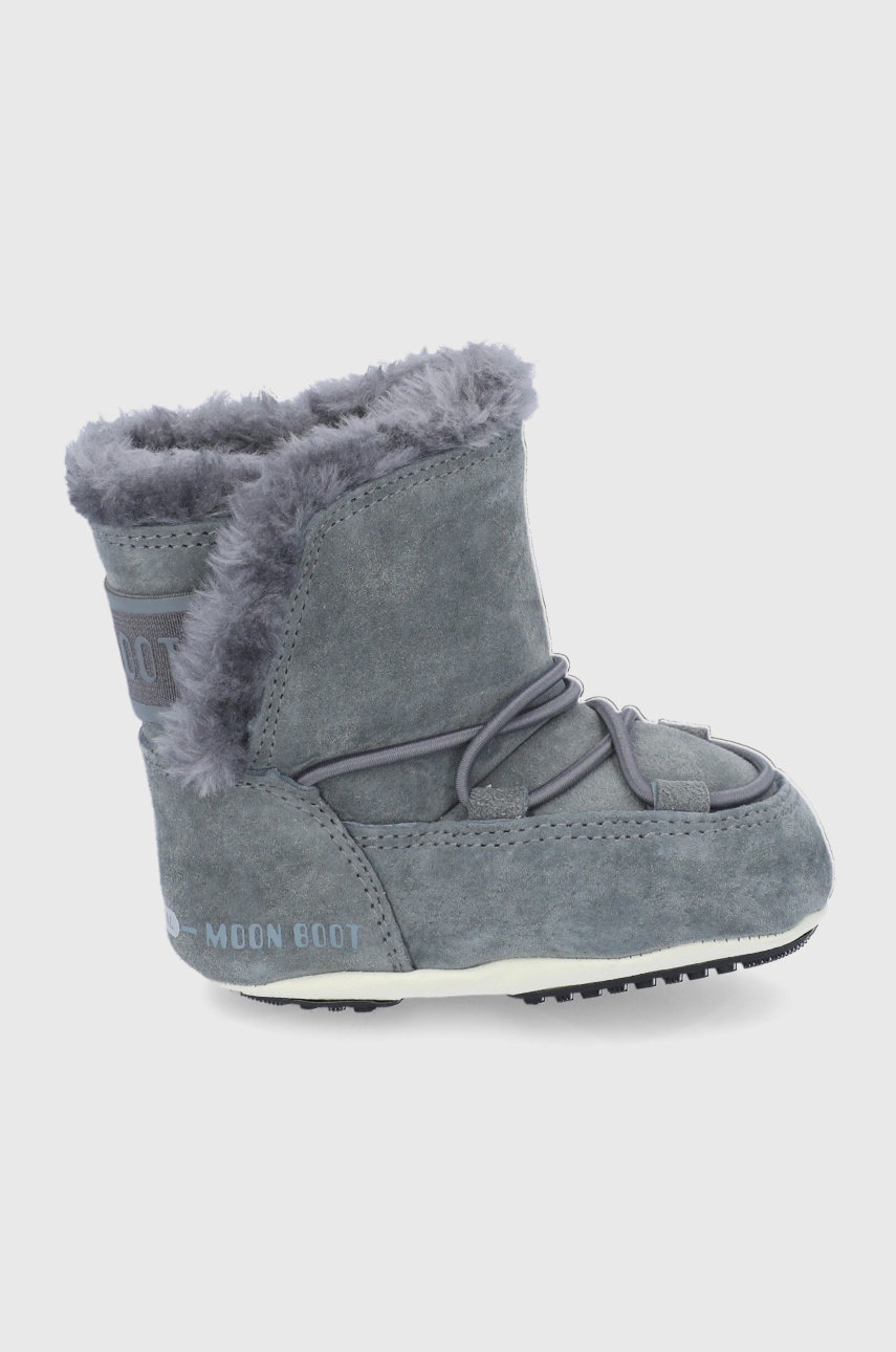 Moon Boot  Dětské semišové sněhule
