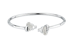 Morellato Elegantní ocelový náramek Uzel s krystaly Legame SAZO10