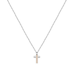 Morellato Pánský ocelový náhrdelník s křížkem Motown SALS44