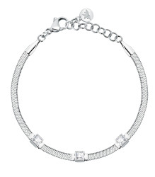 Morellato Slušivý ocelový náramek s krystaly Hádek Gioia SAVY32