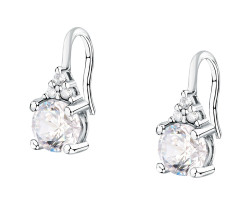 Morellato Stříbrné visací náušnice s čirými kubickými zirkony Tesori SAIW298