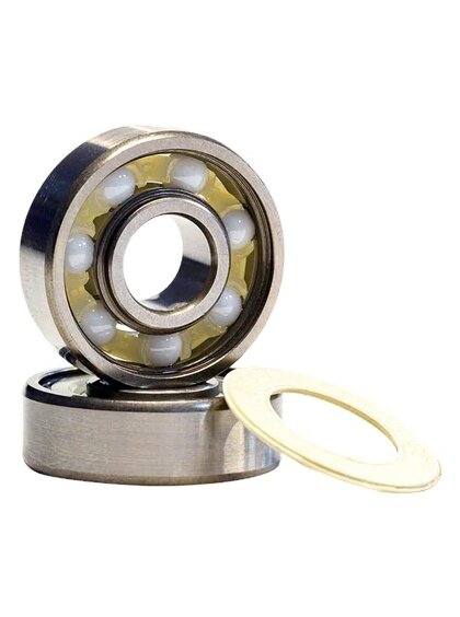 Mosaic ložiska Ceramics Silver / White | Velikost skate One Size