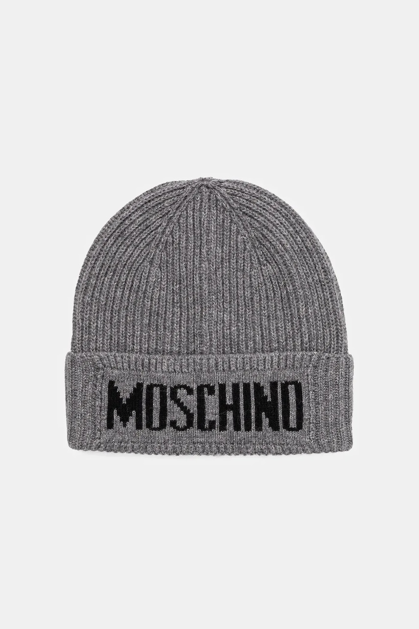 Moschino  čepice pánská s příměsí vlny