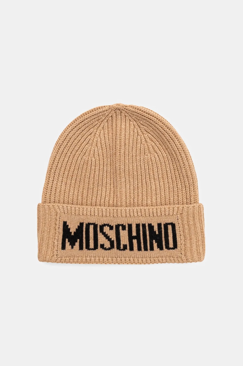 Moschino  čepice pánská s příměsí vlny