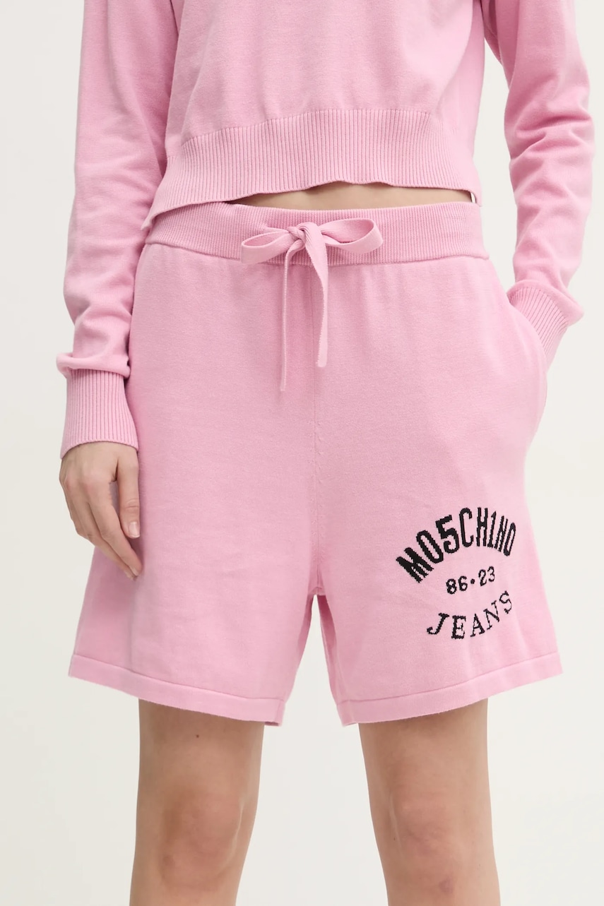 Moschino Jeans  Bavlněné šortky