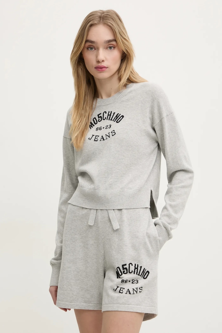 Moschino Jeans  Bavlněný svetr