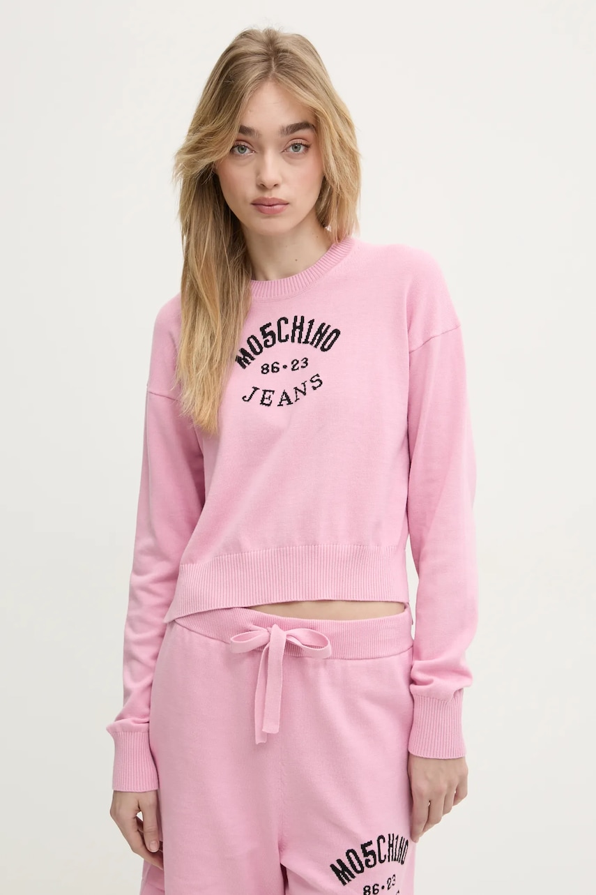 Moschino Jeans  Bavlněný svetr