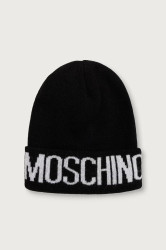 Moschino  pletená čepice dámská s vlnou