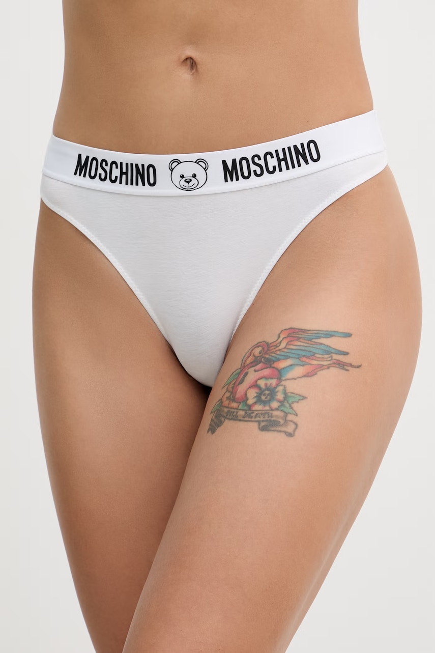 Moschino Underwear  tanga dámské bavlněné s elastanem