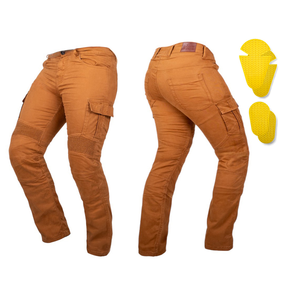 Moto jeansy W-TEC Wallbridge Caramel karamelová 30/34