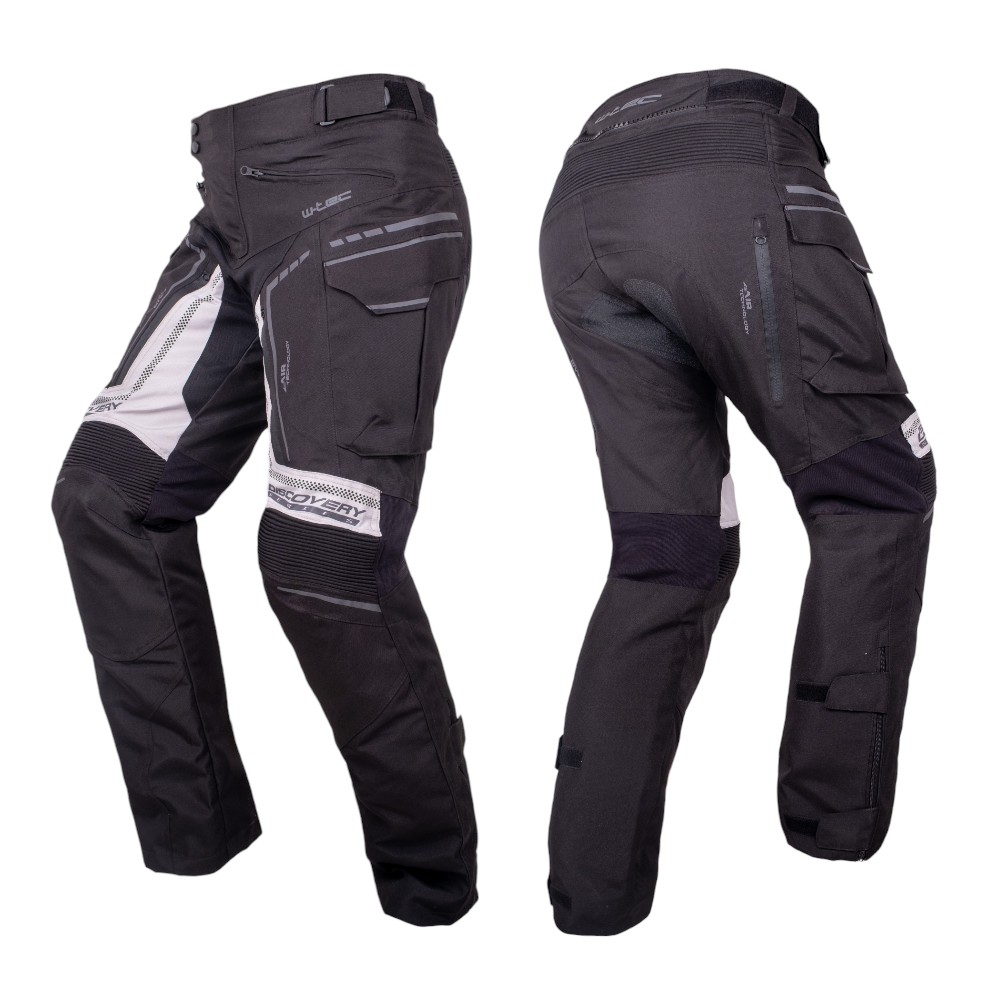 Moto kalhoty W-TEC Perguso černo-šedá S