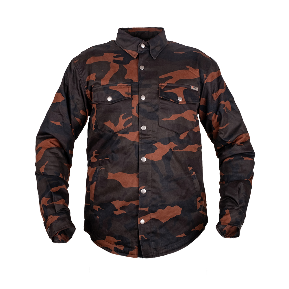 Moto košile BOS Lumberjack Dark Camo M