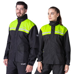 Moto pláštěnka W-TEC Rinstop černá-fluo XS