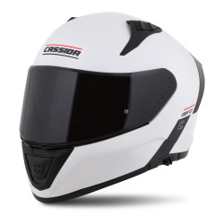 Moto přilba Cassida Aero Solid bílá/černá XS (53-54)