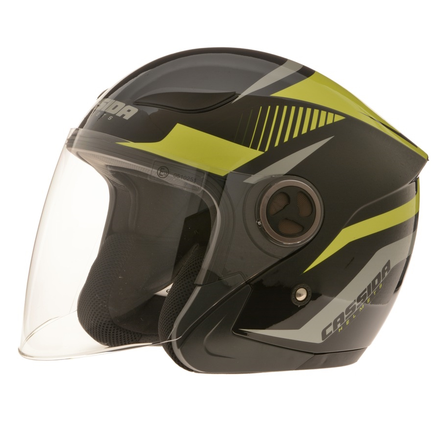 Moto přilba Cassida Reflex černo-žlutá S (55-56)