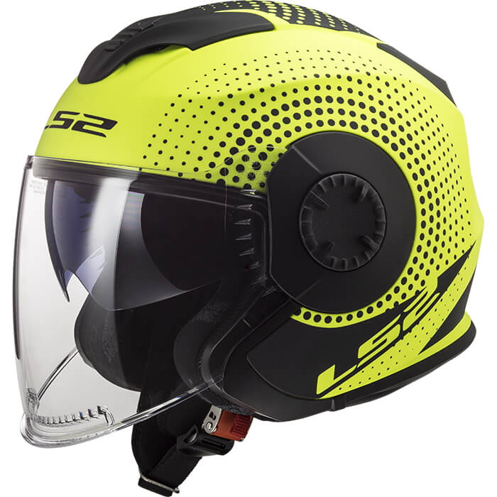 Moto přilba LS2 OF570 Verso Spin Matt Hi Vis Yellow XS (53-54)