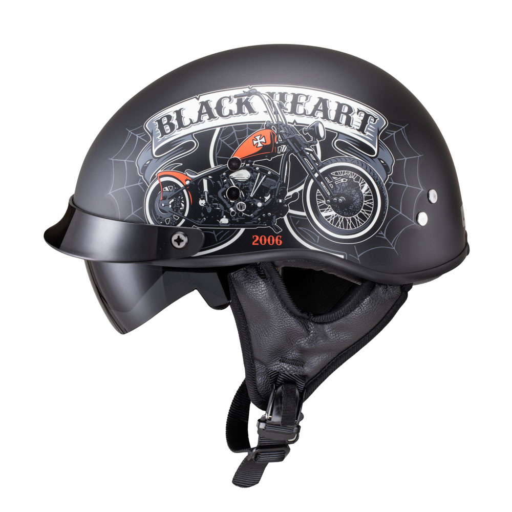 Moto přilba W-TEC Black Heart Rednut Motorcycle/Matt Black XS (53-54)