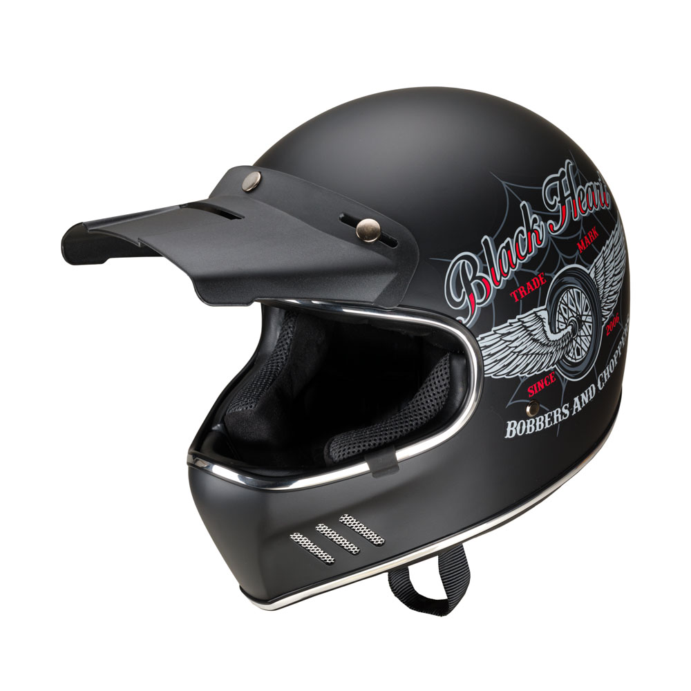 Moto přilba W-TEC Black Heart Retron Angerwheel Black XS (53-54)