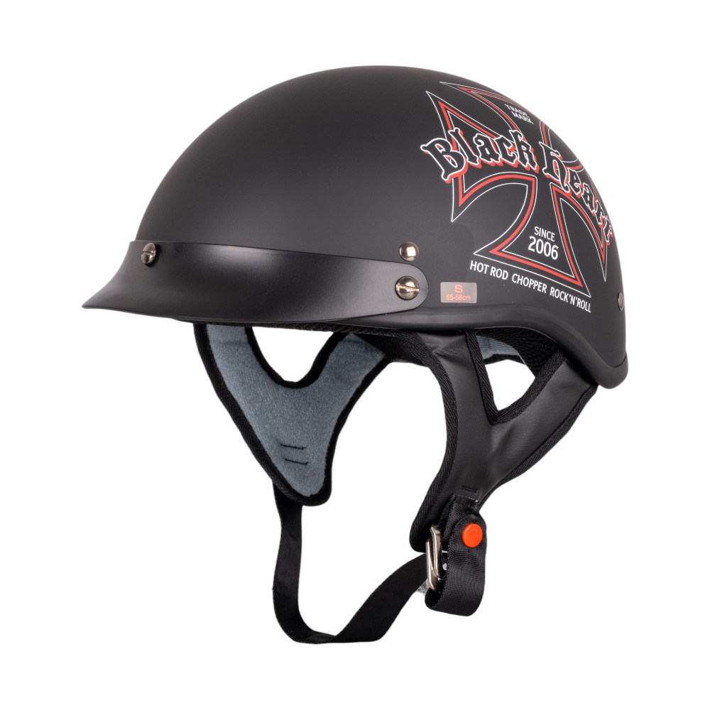 Moto přilba W-TEC Black Heart V531 Iron Cross černá S (55-56)