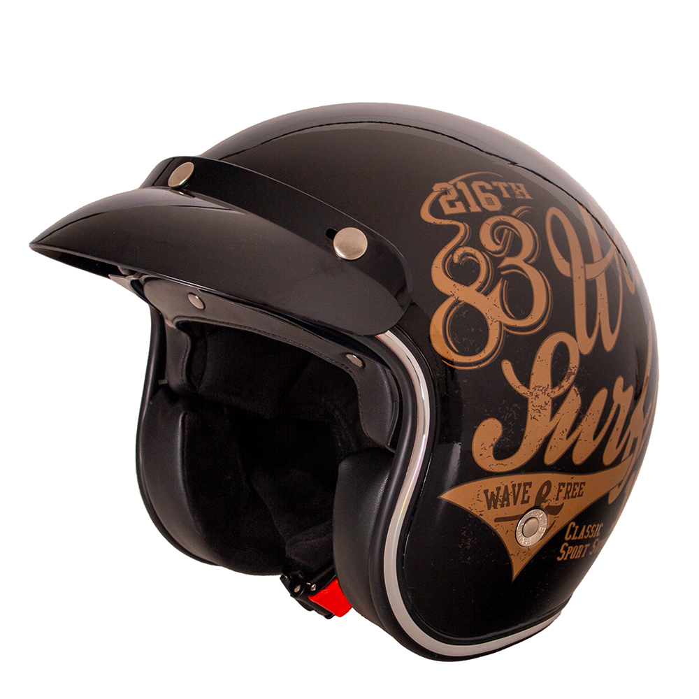 Moto přilba W-TEC Café Racer 3Ways Surf Bronze XS (53-54)