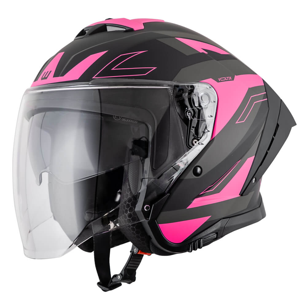 Moto přilba W-TEC Voltik Shockrose růžová XS (53-54)