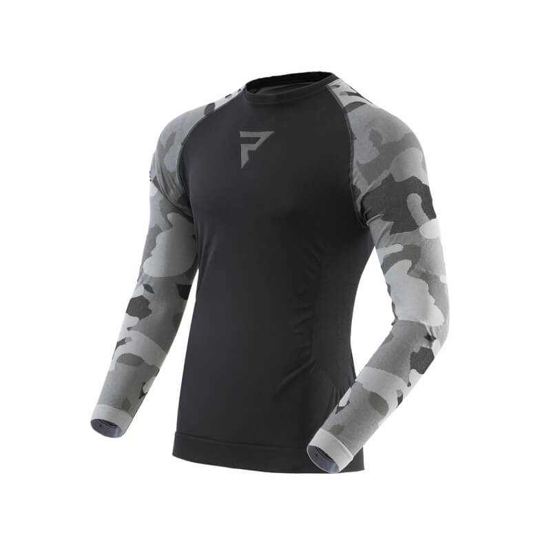 Moto thermo triko Rebelhorn Freeze II Jersey černá-kamufláž S