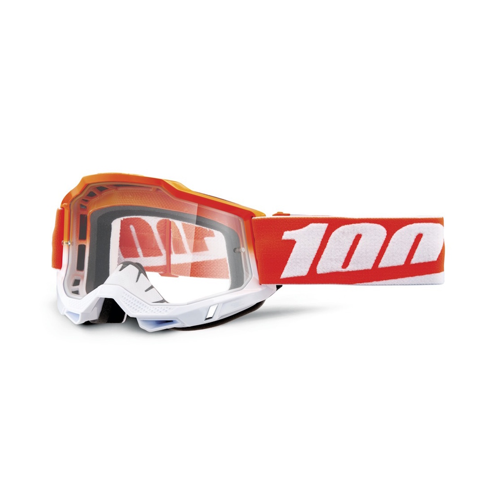 Motokrosové brýle 100% Accuri 2 Matigofun oranžová, čiré plexi
