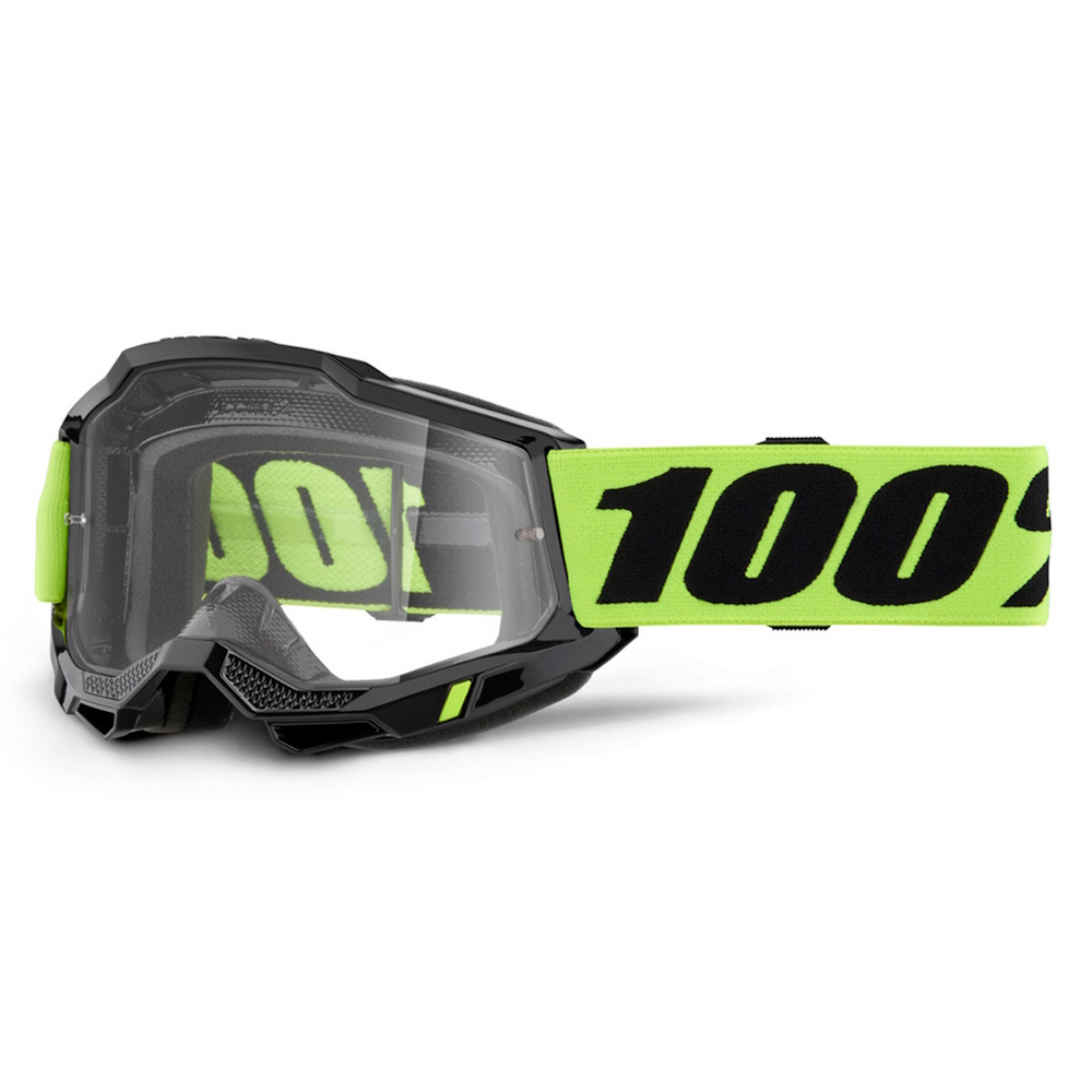 Motokrosové brýle 100% Accuri 2 žlutá, čiré plexi