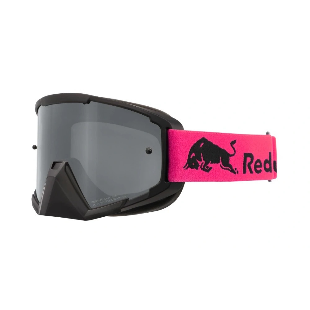 Motokrosové brýle RedBull Spect Whip, černé, plexi stříbrné zrcadlové