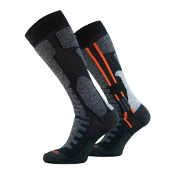 Motorkářské ponožky Comodo MTB1 Black Orange 35