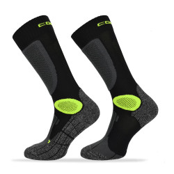 Motorkářské ponožky Comodo MTB2 Black Green 35