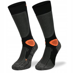 Motorkářské ponožky Comodo MTB2 Black Orange 39
