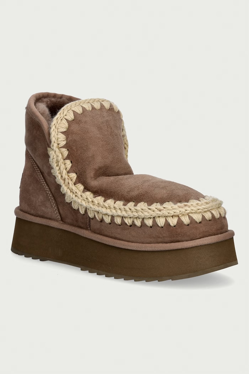 Mou  Mini Eskimo Platform Boot sběhule dámské semišové